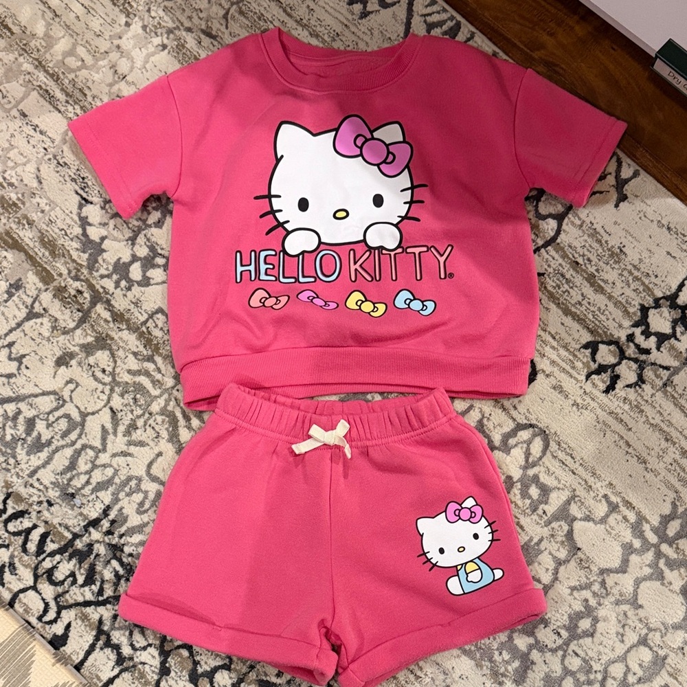 Hello Kitty Bright Pink Kids Pajama Set